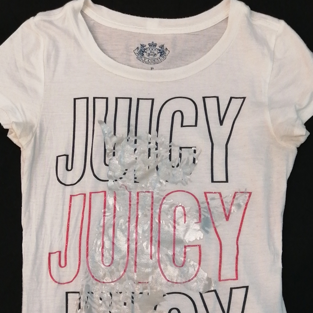 Juicy Couture Casual Foil Print T-shirt SZ S… - Picture 3 of 9
